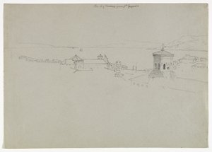 Straits of Messina from San Gregorio, Messina, Sicily, 1842 by Thomas Cole